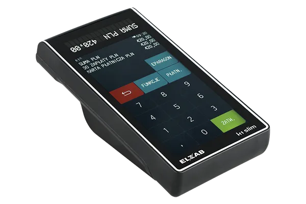 Kasa fiskalna Elzab K1 Slim Online - Niezwykle kompaktowa i lekka obudowa